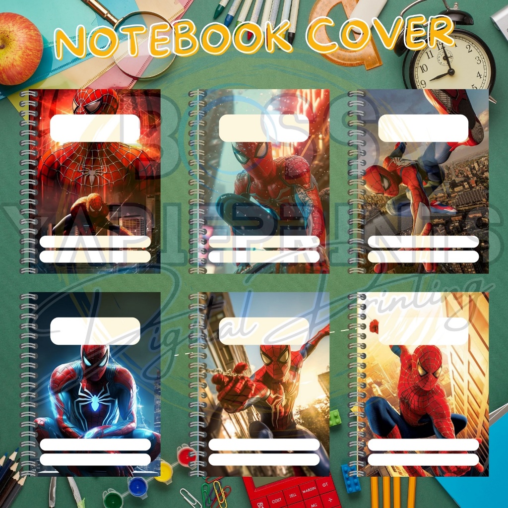 Spiderman marvel trending design for personalized notebook cover with