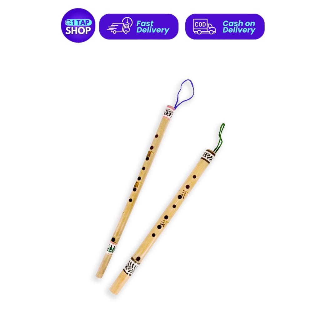 1Tap Bamboo Flute with Chart Toy Musical Instruments Toys Laruan ...