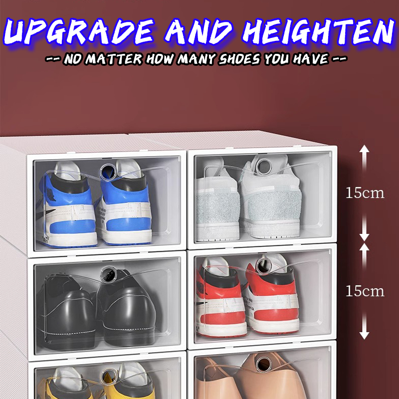 Large size shoe box storage organizer Aj sports shoes high heels ...