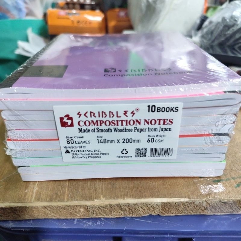 scribble composition notebook one ream 10pad 80 leaves size 148mm×200mm ...
