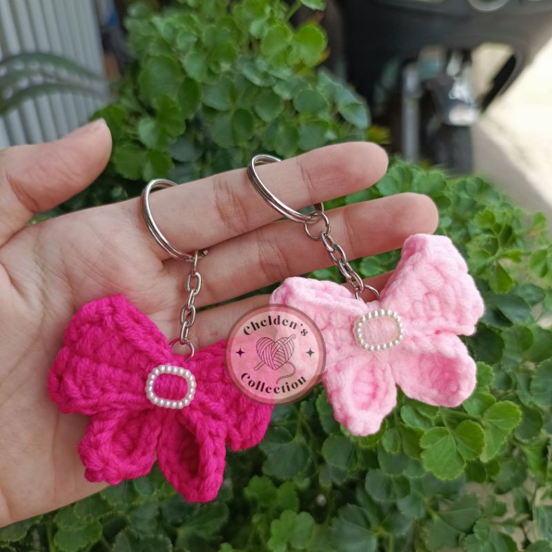 Crochet Ribbon Keychain & Bag Charms | Shopee Philippines