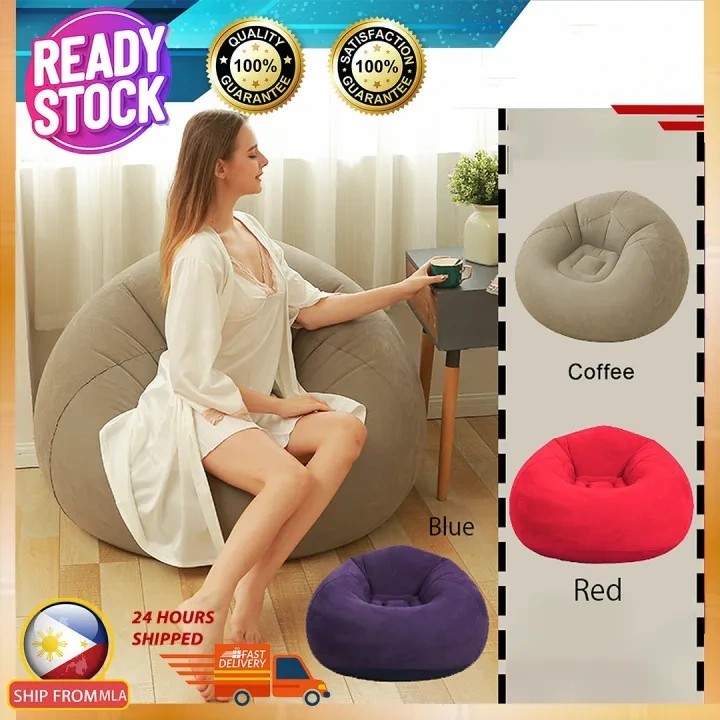 Lazy Inflatable Sofa Tatami Bedroom Balcony Lounge Chair Small Sofa ...