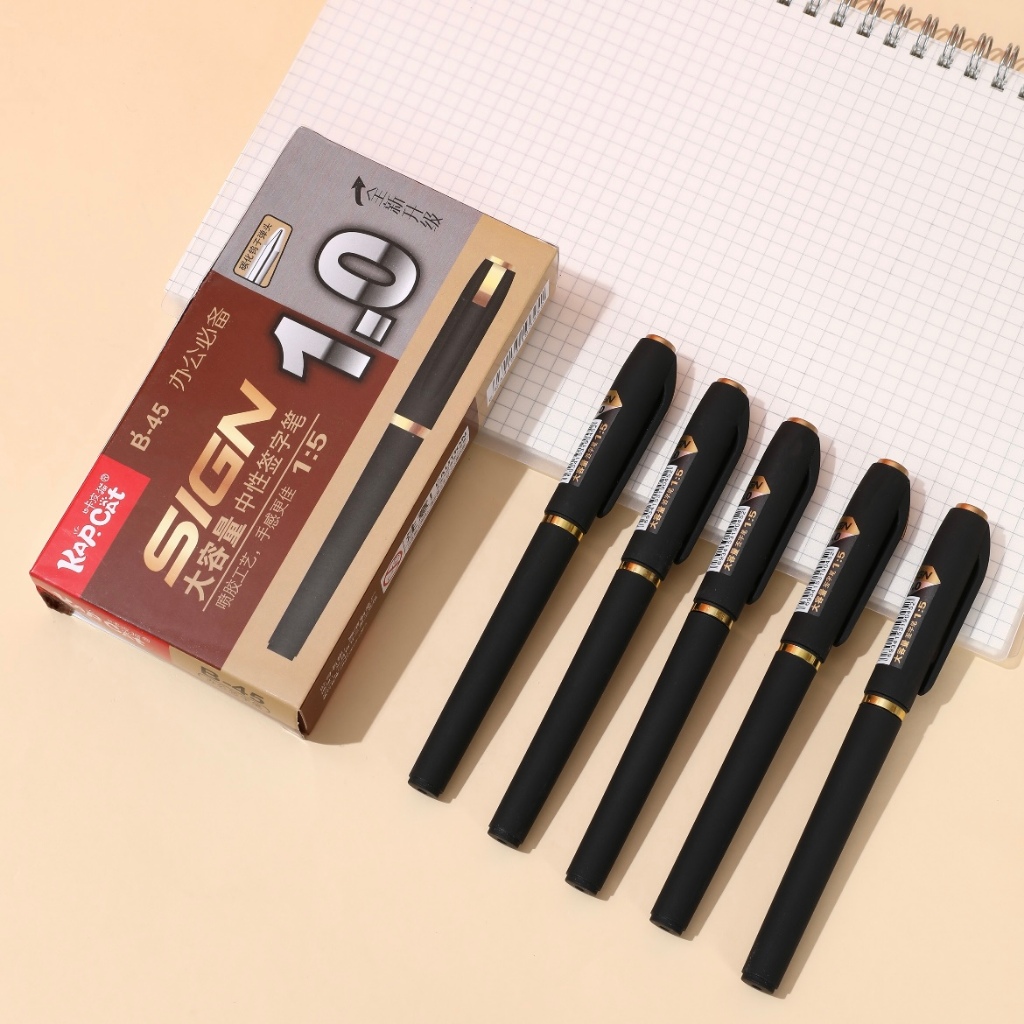 KAP.CAT B-45 Gel Ink Pen Sign Pen 1.0mm 12pcs Per Box | Shopee Philippines