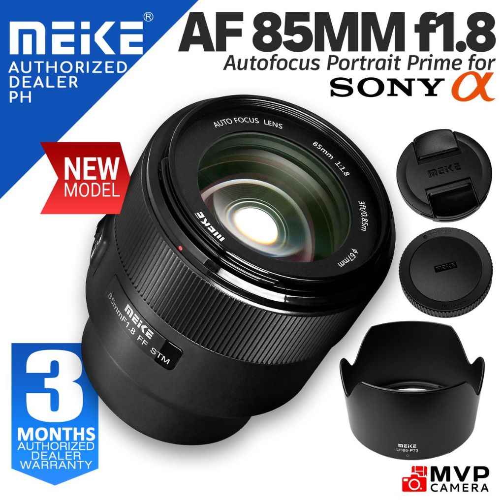 [AUTHORIZED PH] MEIKE 85mm F1.8 Auto Focus STM Full Frame Lens for Sony
