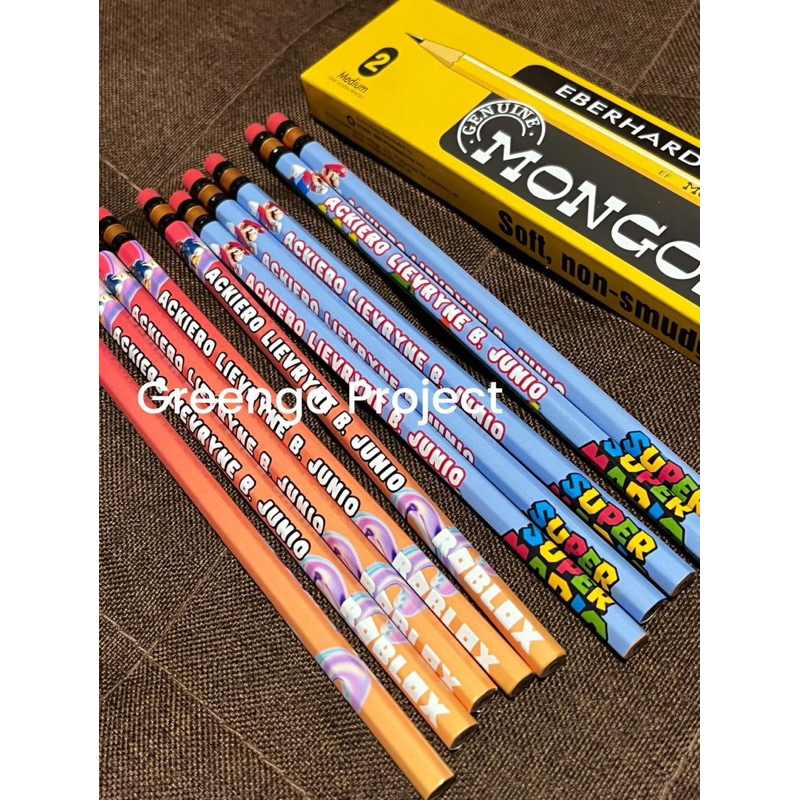 PERSONALIZED PENCIL MONGGOL #2 / PENCIL WRAP | Shopee Philippines