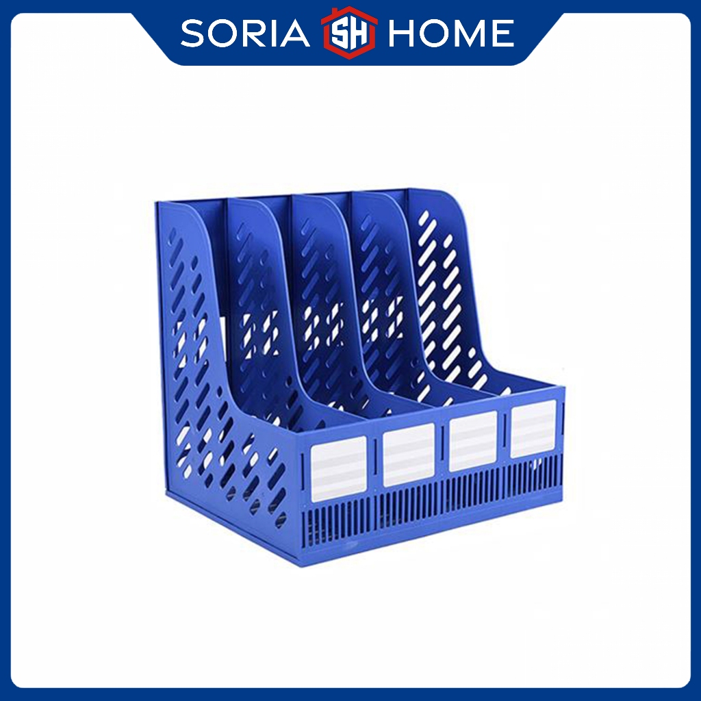 3 Layer Paper Magazine Organizer Rack Plastic Storage Case for Paper ...