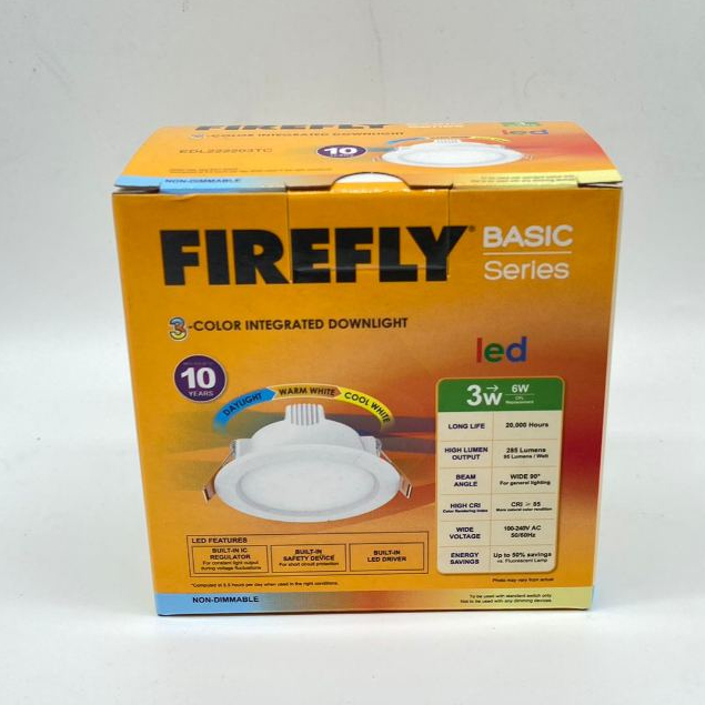 FIREFLY BASIC LED INTEGRATED TRI-COLOR (3W, 6W, 9W) | Shopee Philippines