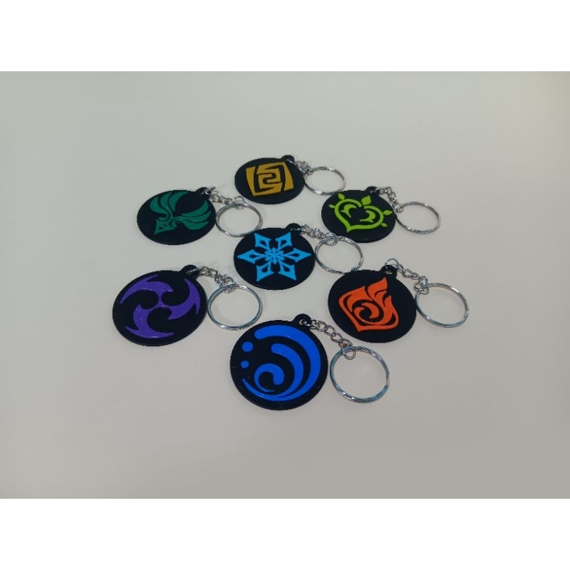 Genshin Impact Elements 3D Printed Spectral Keychains | Shopee Philippines