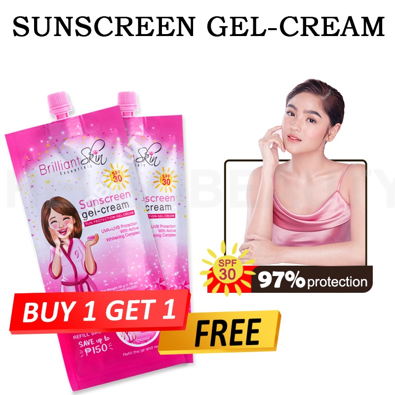 Brilliant Sunscreen Buy 1 Take 1 Brilliant Skin Sunscreen Gel Cream ...