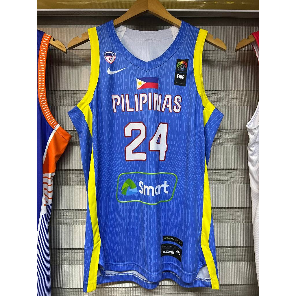 GILAS PILIPINAS FIBA OQT 2024 BLUE JERSEY | Shopee Philippines