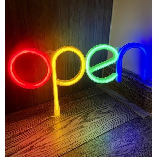 Neon Lights Open Sign LED Display for Salon,Coffee shops, Restaurants ...