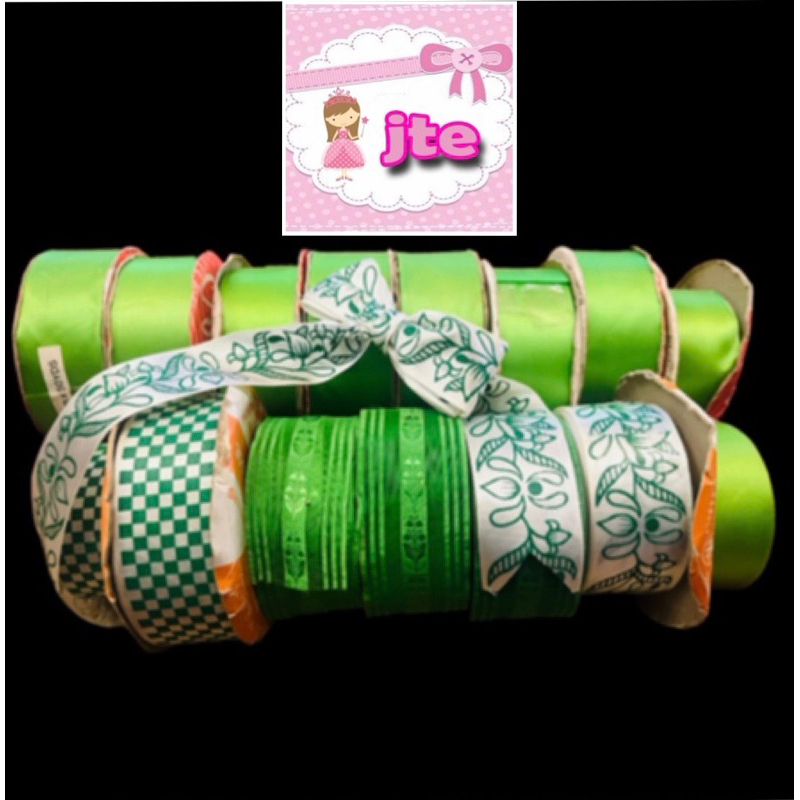 Green Fashionable Ribbons (Per Yard) | Shopee Philippines