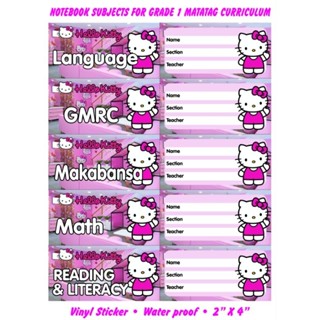 SUBJECT STICKER Grade 1 MATATAG CURRICULUM SY:2024-2025 | Shopee ...