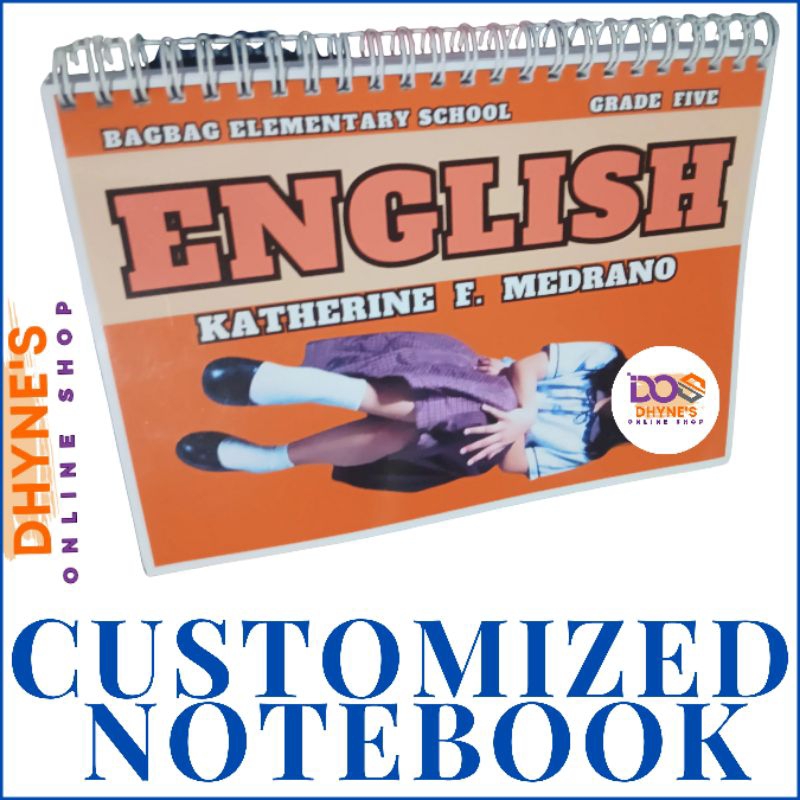 CUSTOMIZED NOTEBOOK | COLOR CODING | GRADE SCHOOL | SPIRAL NOTEBOOK ...