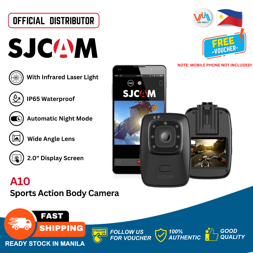 SJCAM A10 Body Cam Wearable Multi Purpose Camera Recorder Action cam ...