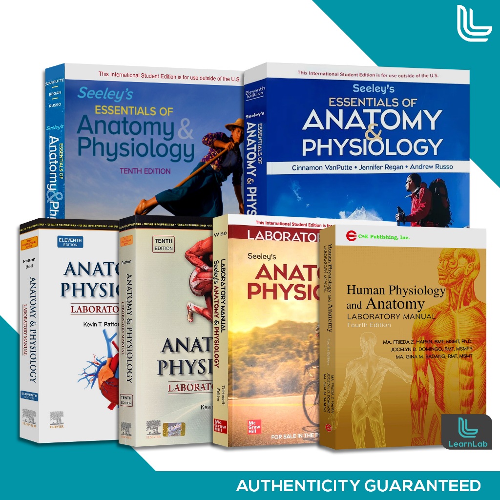 SEELEY'S ESSENTIALS OF ANATOMY & PHYSIOLOGY 10th & 11th - LAB MANUAL OR ...