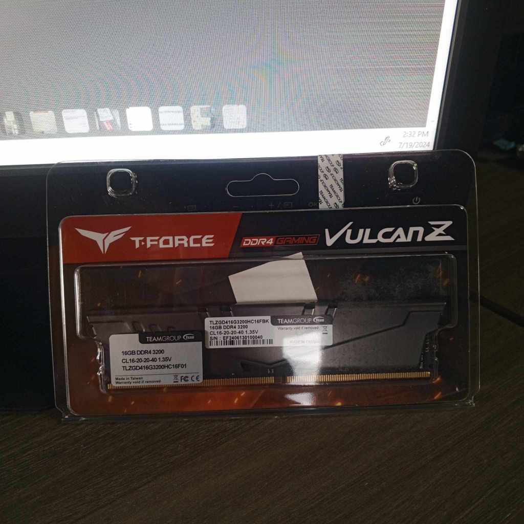 TFORCE VULCAN Z GRAY SINGLE STICK 16GB 3200MHZ | Shopee Philippines