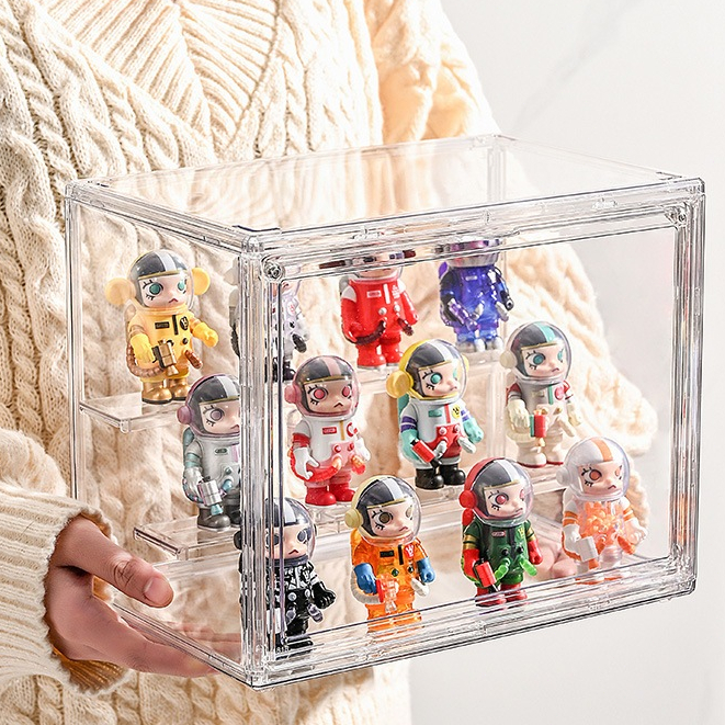 Figures Blind Box Storage Display Stand Dust-proof Container for POP ...