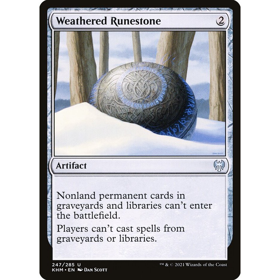 MTG Magic: The Gathering - Weathered Runestone KHM | Shopee Philippines