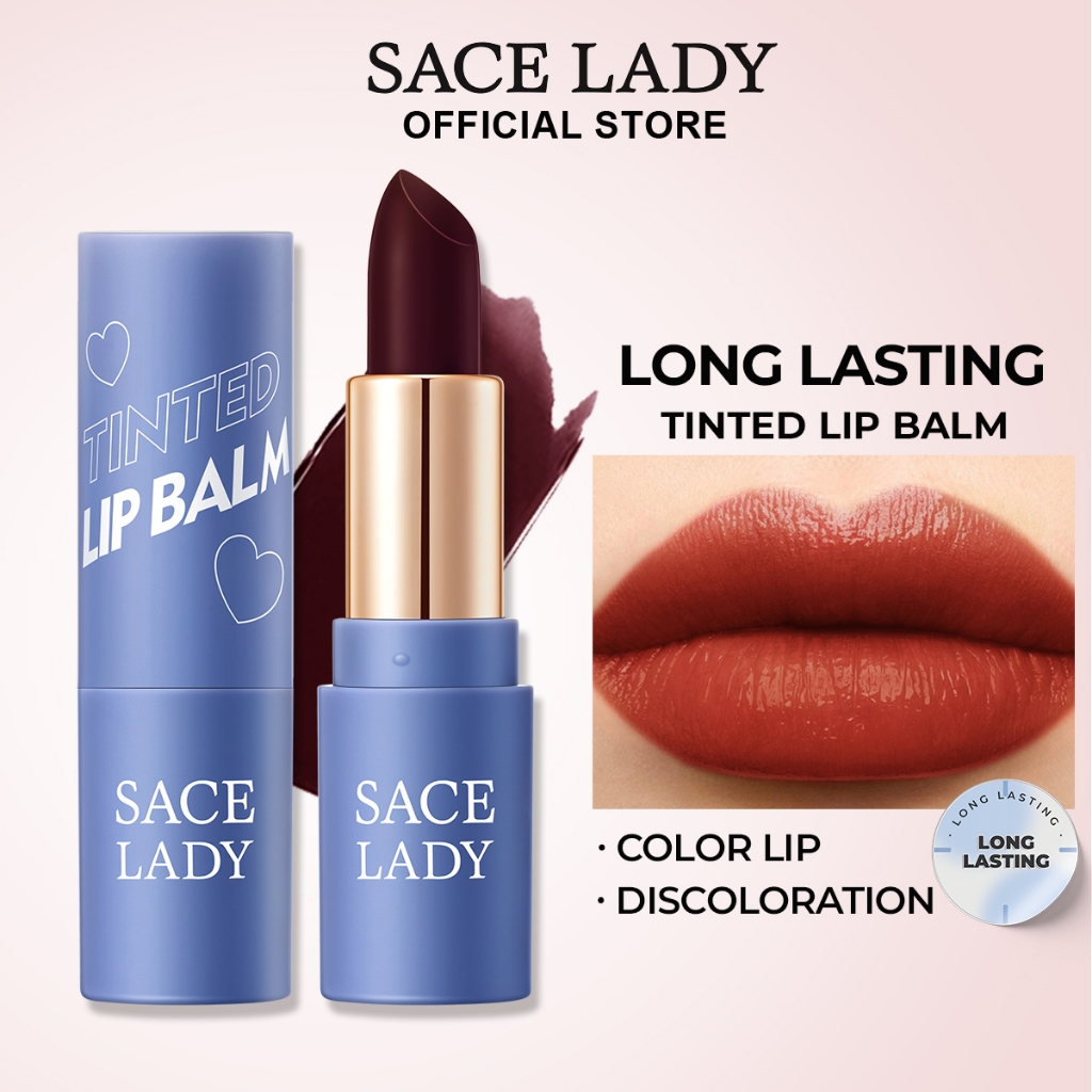 SACE LADY Tinted Lip Balm Discoloration Long Lasting Moisturizing ...