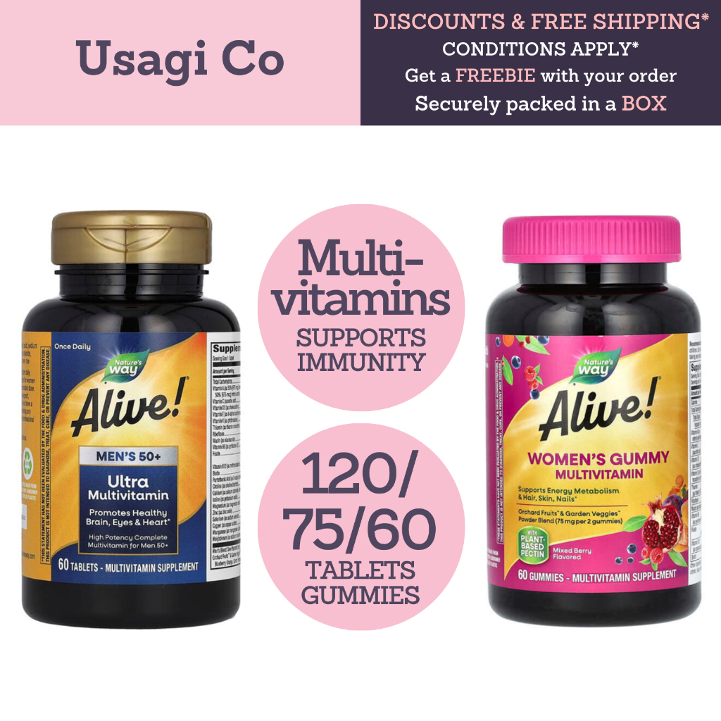 Nature's Way, Alive! Men's, Women's, Kids, or Adults 50+, Complete ...