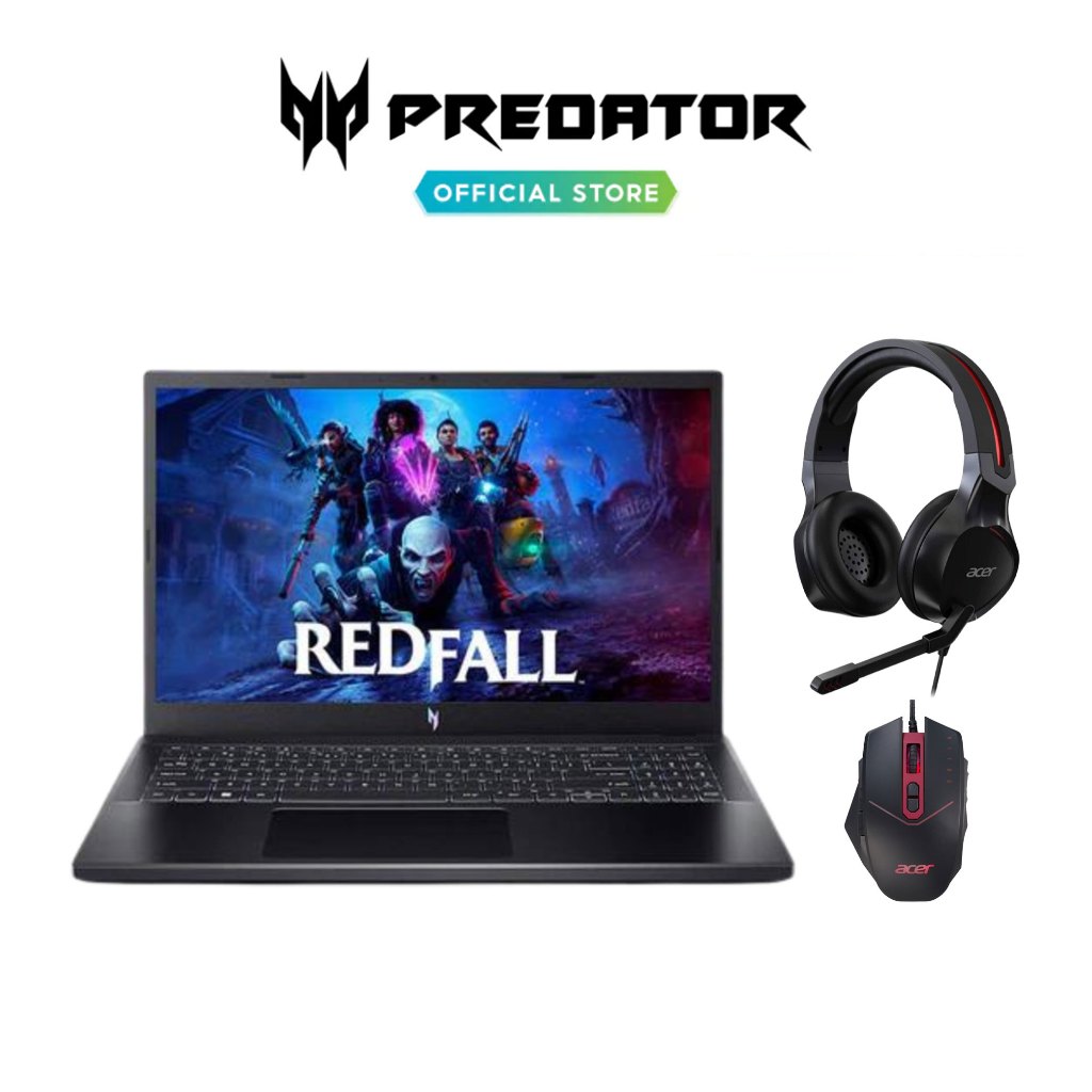 Acer Nitro V ANV15-51-53DG Gaming Laptop + Nitro NHW820 Wired Headset ...