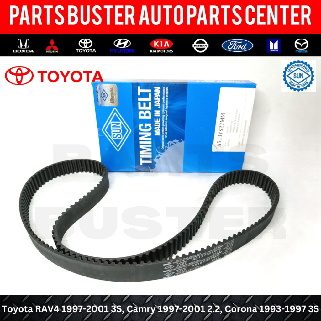 Timing Belt 163YS27 for Toyota RAV4 1997 2001 Camry 1997 2001 2.2 Corona 1993 1997 A513YS27MM Shopee Philippines