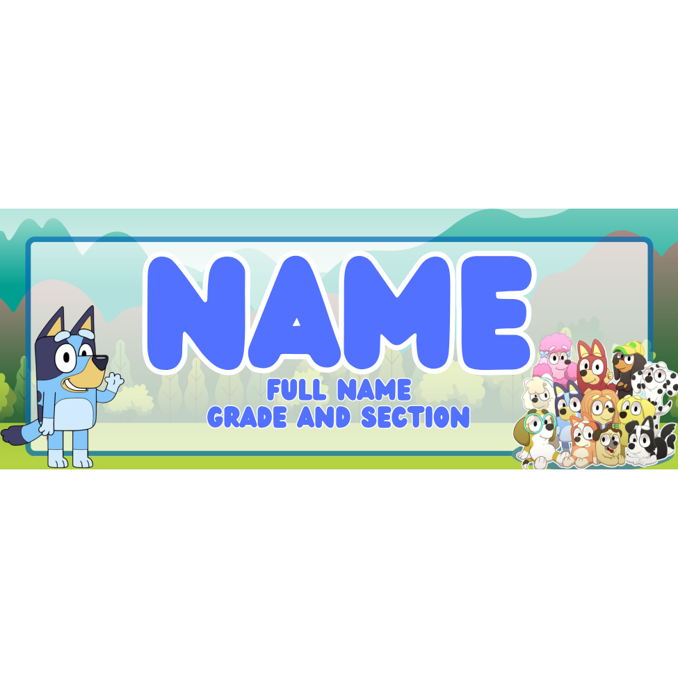 Customized Laminated / PVC Name Tag for School | FREE LACE | Shopee ...