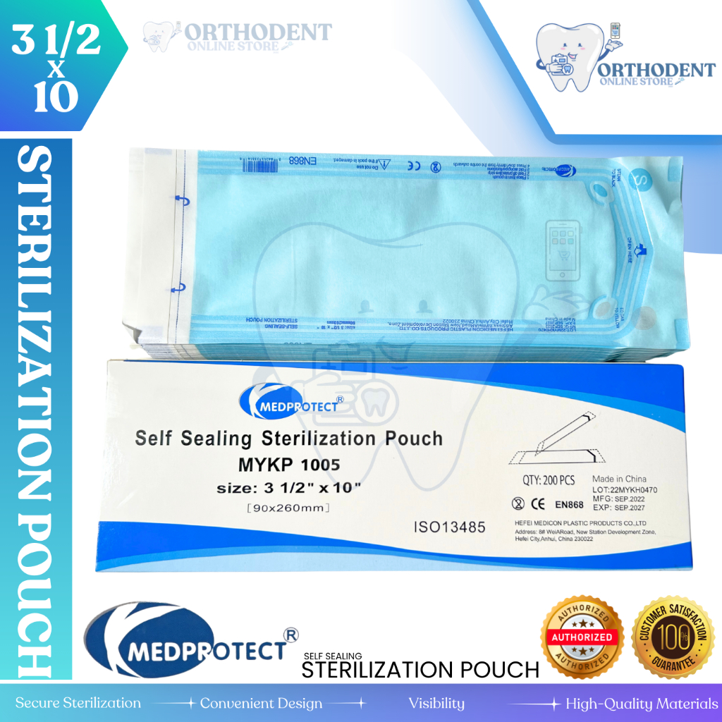 Orthodent | Self-Sealing Sterilization Pouches in Small, Medium, Large ...
