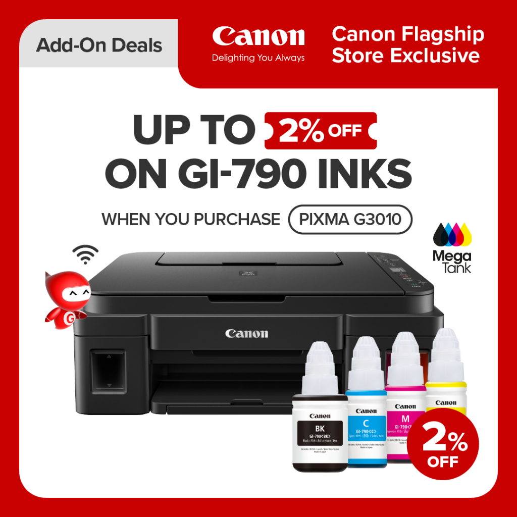 Canon G3010 Refillable Ink Tank System | Shopee Philippines
