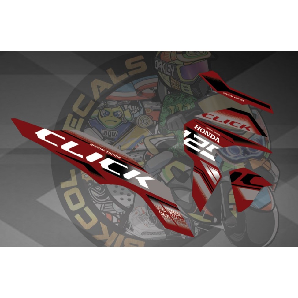 honda click v3 decals 233 bikcol decals | Shopee Philippines