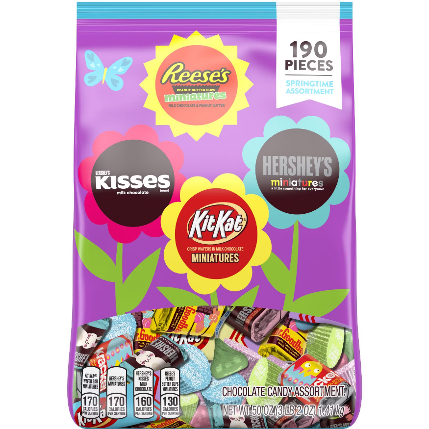 Hershey's Springtime 190 Pieces Chocolate Candy Assortment (1.41kg ...