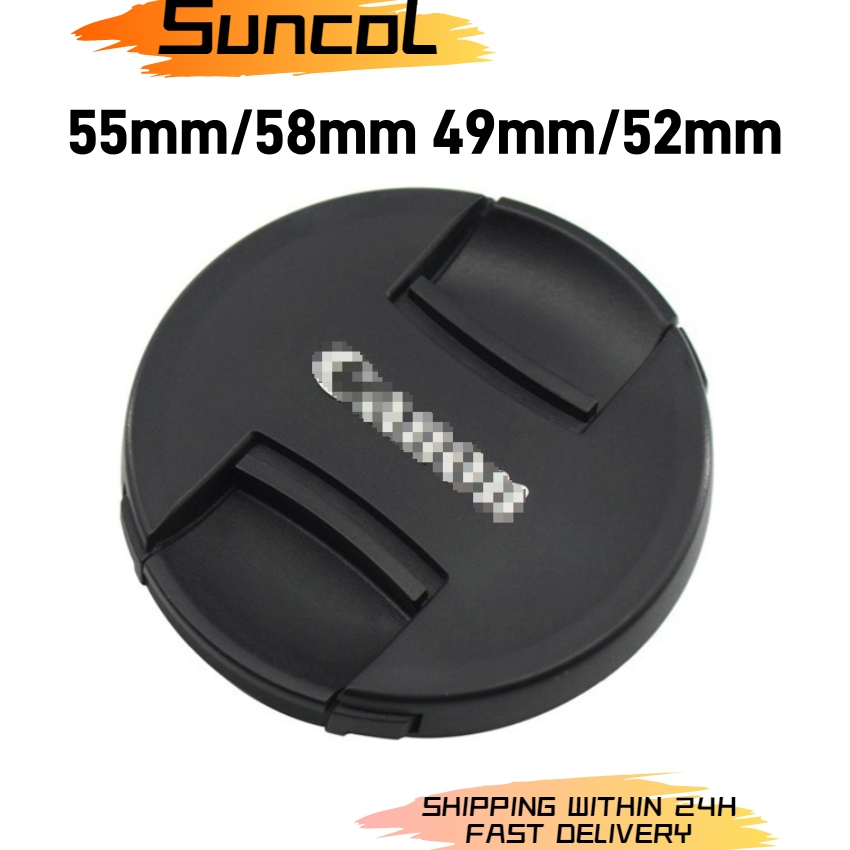 58mm Lens Cap Camera Front Lens Cap Cover 2 Pack With Leash Hole Bundle For Nikon Canon EOS - View #7