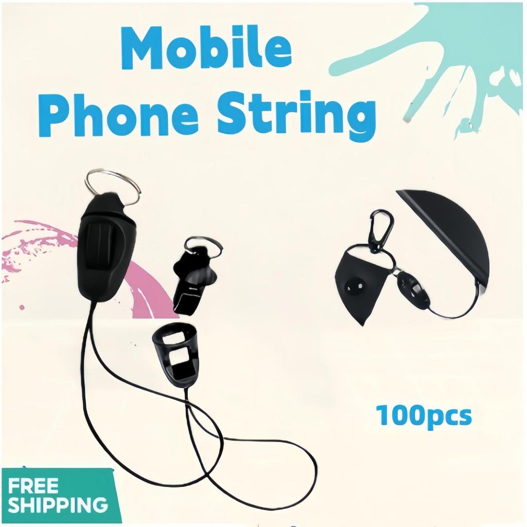 Black Mobile Phone String (100pcs / Pack) Shopee Philippines