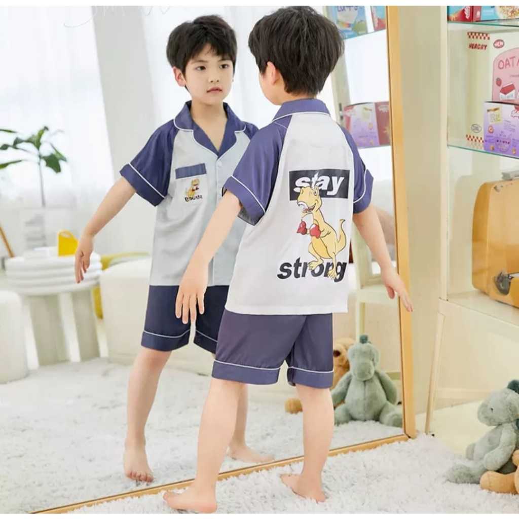 SILK KIDS SLEEPWEAR SET SHORT (SIZE CHART AVAILABLE) Shopee Philippines