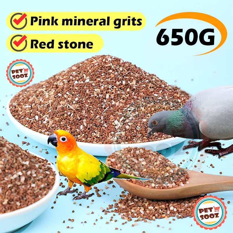 650g Pink mineral grits and red stone Bird Feed for pigeon food ...