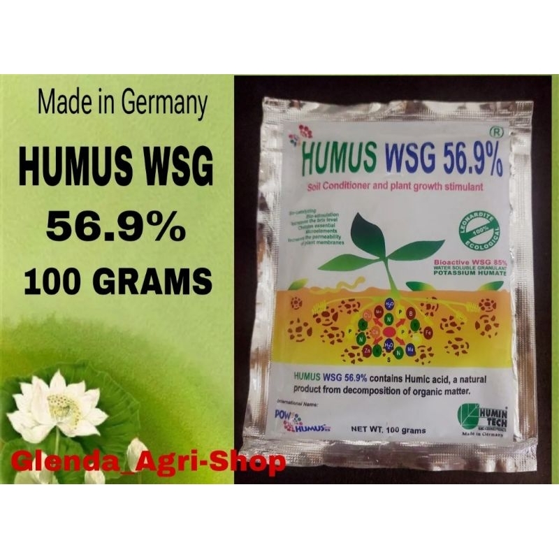 HUMUS WSG 56.9% Soil Conditioner Fertilizer Made in Germany 100grams ...