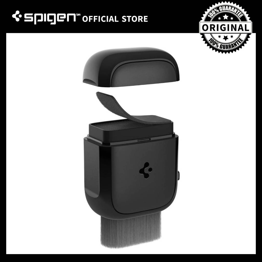 Spigen CC90 EZ Slide & Brush Screen Cleaner Black | Shopee Philippines