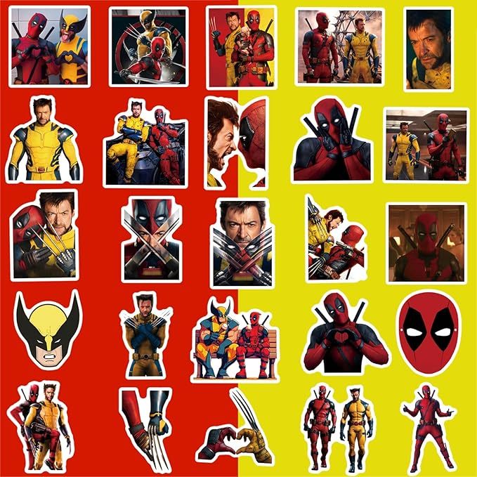 50pcs Deadpool Wolverine Sticker Pack | Shopee Philippines