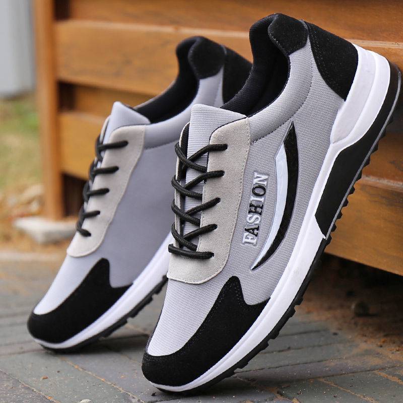 Men's Fashion Breathable Canvas Sneakers Outdoor Hiking Casual Comfortable  Rubber Sport Shoes