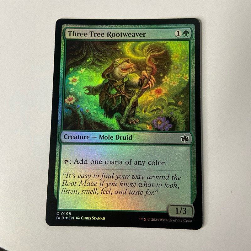THREE TREE ROOTWEAVER CACHE GRAB DRUID OF THE SPADE STICKYTONGUE SENTINEL  BLB BLOOMBURROW GREEN MTG | Shopee Philippines