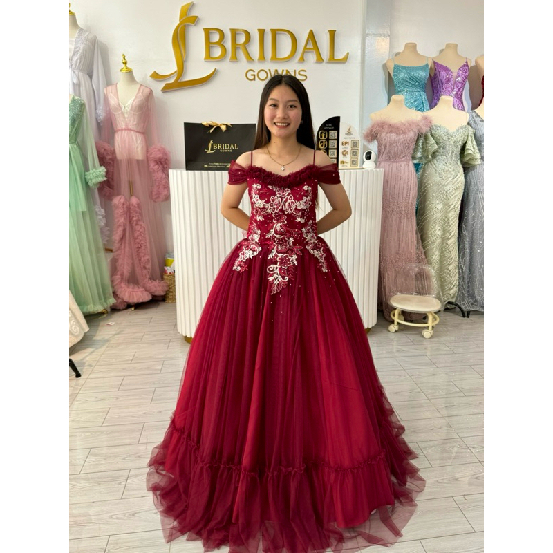 Party gown Fairy Gown for JS Prom Pictorial debut woman gown occasional gown party gown Shopee Philippines