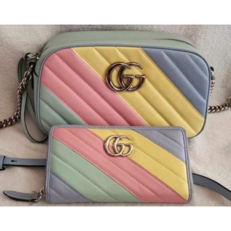 Gucci marmoth sling with wallet multicolor Shopee Philippines