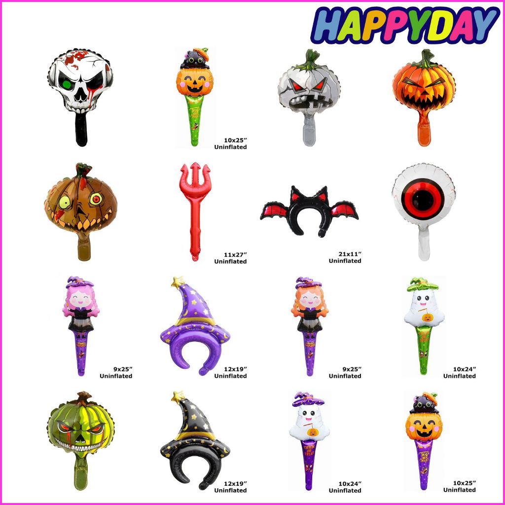 Mini Halloween Foil Balloon Devil Costume Wand Party Decoration 776xx ...