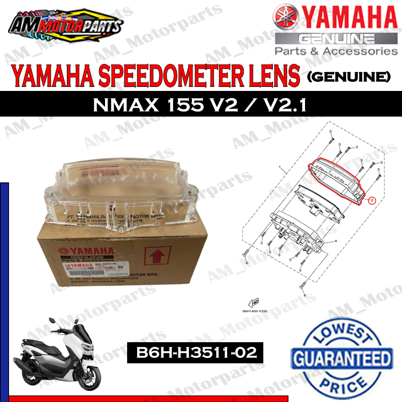 SPEEDOMETER LENS FOR NMAX 155 V2 NON ABS (YAMAHA GENUINE PARTS ...