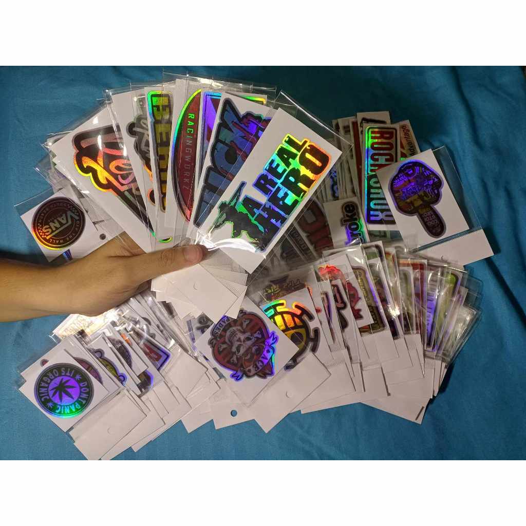 180 pcs Set Thai Stickers/Holographic Motorcycle Stickers/Waterproof ...