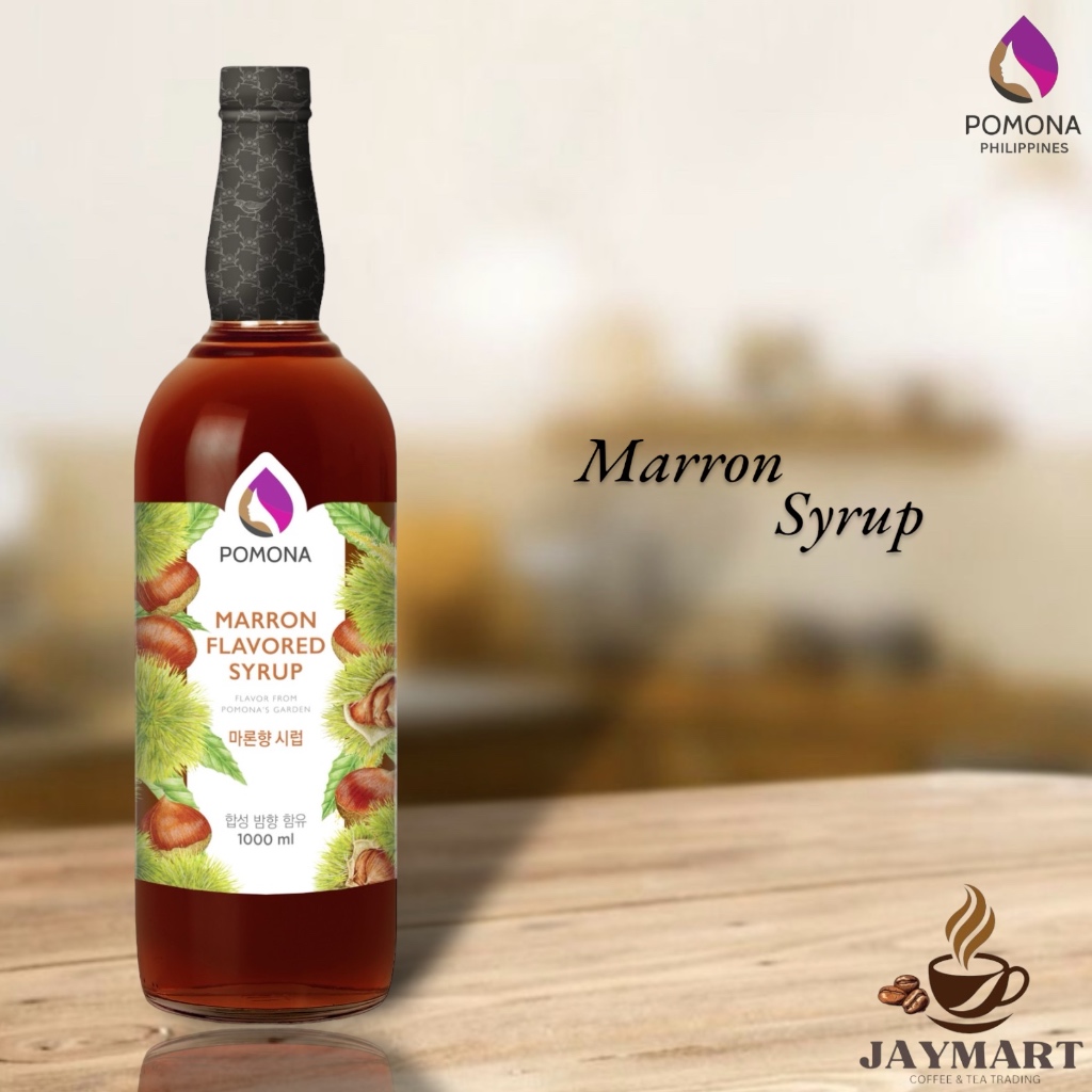 Pomona Marron Syrup 1000ml | Shopee Philippines