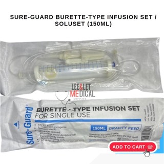 (L&L-J) Sure-Guard Burette-Type Infusion Set / Soluset (150mL) | Shopee ...