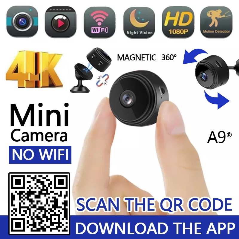 2025 New Mini Camera HD Camera Hidden Camera Night vision cameraspy ...