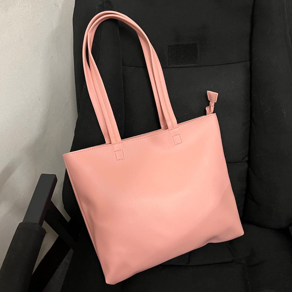 Leather tote bag shopee hotsell